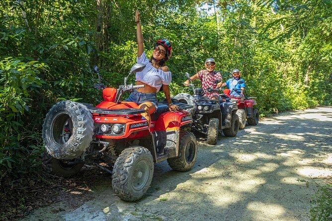 ATV Ride Discover the Jade Cavern and Drive Through The Jungle - Stop 1, Jade Cenote (Chempita cave): bats, wildlife, and photo time