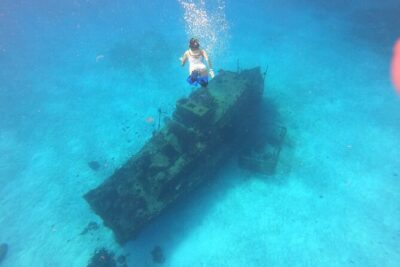 Bavarian Fiesta Snorkel Activity in Glass Bottom Boat at San Miguel de Cozumel