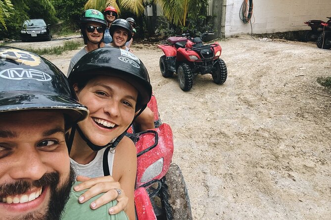 Cozumel ATVs, El Cedral Ruins, Cenote Jade, and Tequila - ATV through El Cedral village and jungle tracks