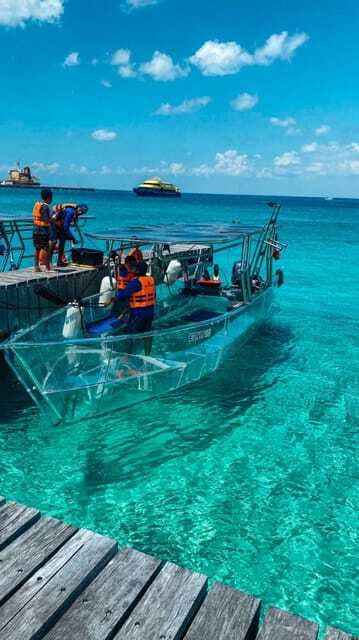 Cozumel: Excursion Crystal Boat Tour with Snorkel & Drinks - Transparent Boat Snorkeling on Cozumel’s North Side