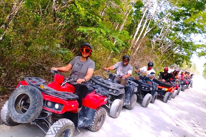 Cozumel Family Adventure with Double Jungle ATV Ride - Getting picked up and geared up for the double ATV ride