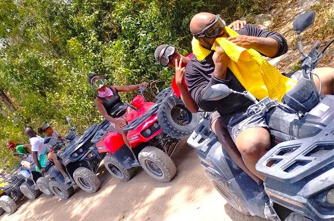 Cozumel Family Adventure with Double Jungle ATV Ride - Stop 2: Jade Cenote in Jade Cave, cool air and jungle wildlife