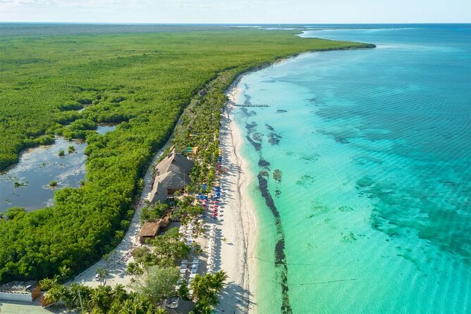 Cozumel: Water Park Adventure, Buffet & Open Bar at KUZÁ Beach - The waterpark layout: lazy river, slides, and a splash zone for all ages