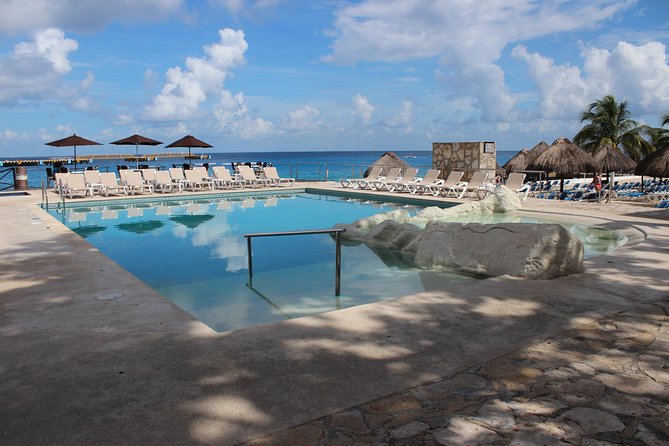 Fish Spa, Beach Break with Lounge Chairs, Umbrellas & Beach Area - Getting There and Back From the Cozumel Port