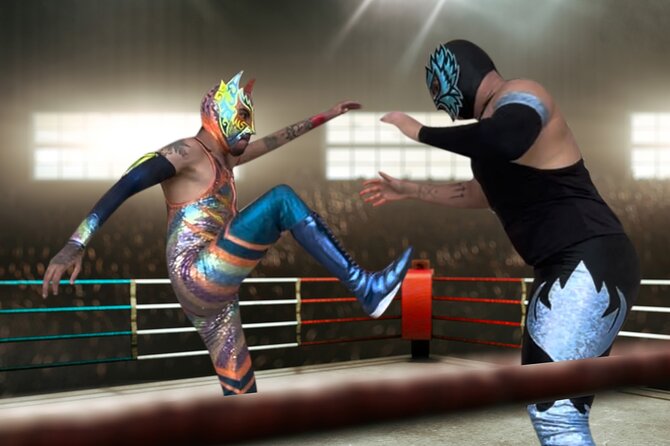 Mexican Lucha Libre Experience in Cozumel, Tacos and Margaritas - The Wrestling Show, Interactive, Funny, and Built for Photos