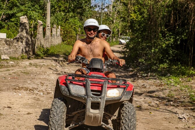 Off Road in Cozumel with ATVs, El Cedral Ruins and Cenote - ATV jungle circuit to El Cedral village, what the ride actually feels like