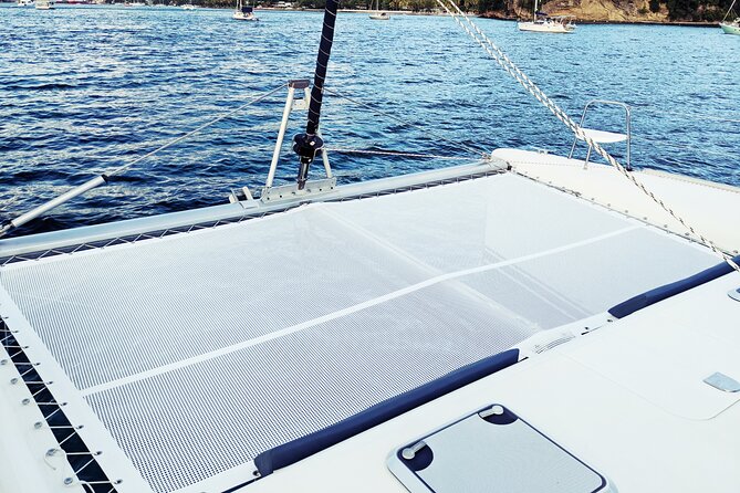 Private 6 Hrs 47 ft. Catamaran Snorkel & Cielo Charter (30p. max) - The boat: why a deluxe 47-ft catamaran feels better