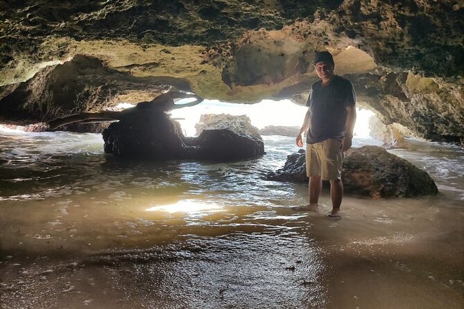 Private Cozumel Cave and Ruin Exploration Tour with Mexican Lunch - San Martin Turtle Camp: beach walking with turtle season context