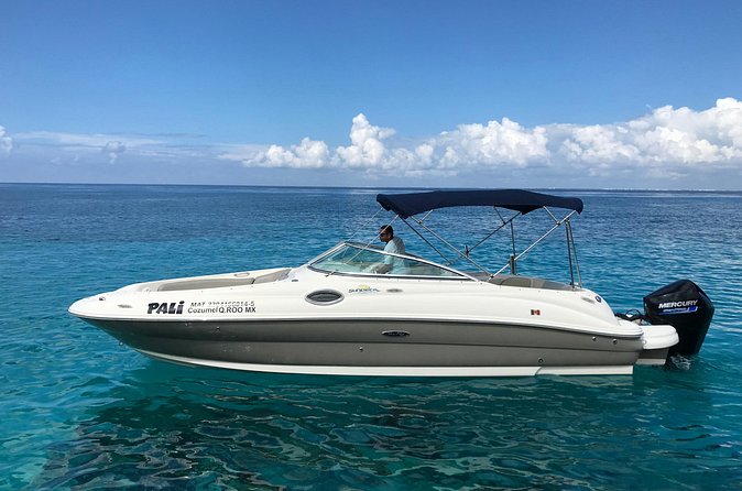 Private snorkeling with 23ft Sea Ray in San Miguel de Cozumel - Snorkeling Gear and the Reality of Getting in the Water