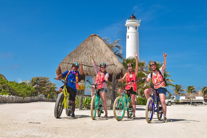 Punta Sur Eco Beach Park Electric Bike Tour in Cozumel - Faro Celarain Lighthouse, lagoon stops, and the crocodile viewing moment