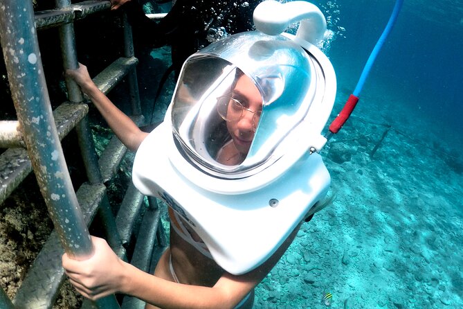 SeaTrek Underwater Helmet Diving Experience in Downtown Cozumel - Back to Jeanie’s Beach Club: drinks, optional snorkeling, and a calm landing