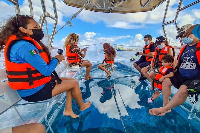 Transparent Boating and Snorkeling Tour in Cozumel All Inclusive - Transparent boat cruising over Cozumel’s reefs and sunken ships